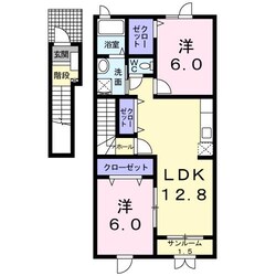 グリーン　ハーモニーＢの物件間取画像